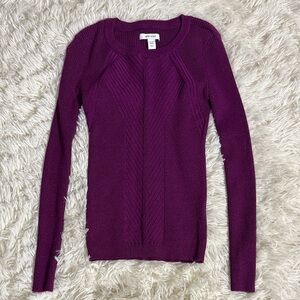 Nine West Magenta Knit Sweater